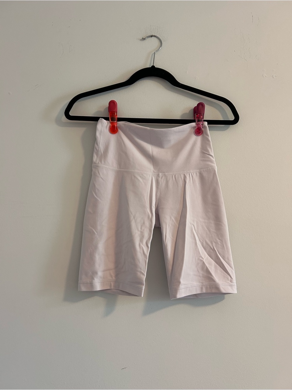 Aritzia Soft Light Pink High-Rise Bike Shorts